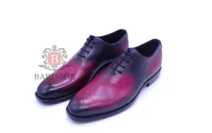 William | Whole-cut Burgundy Oxfords