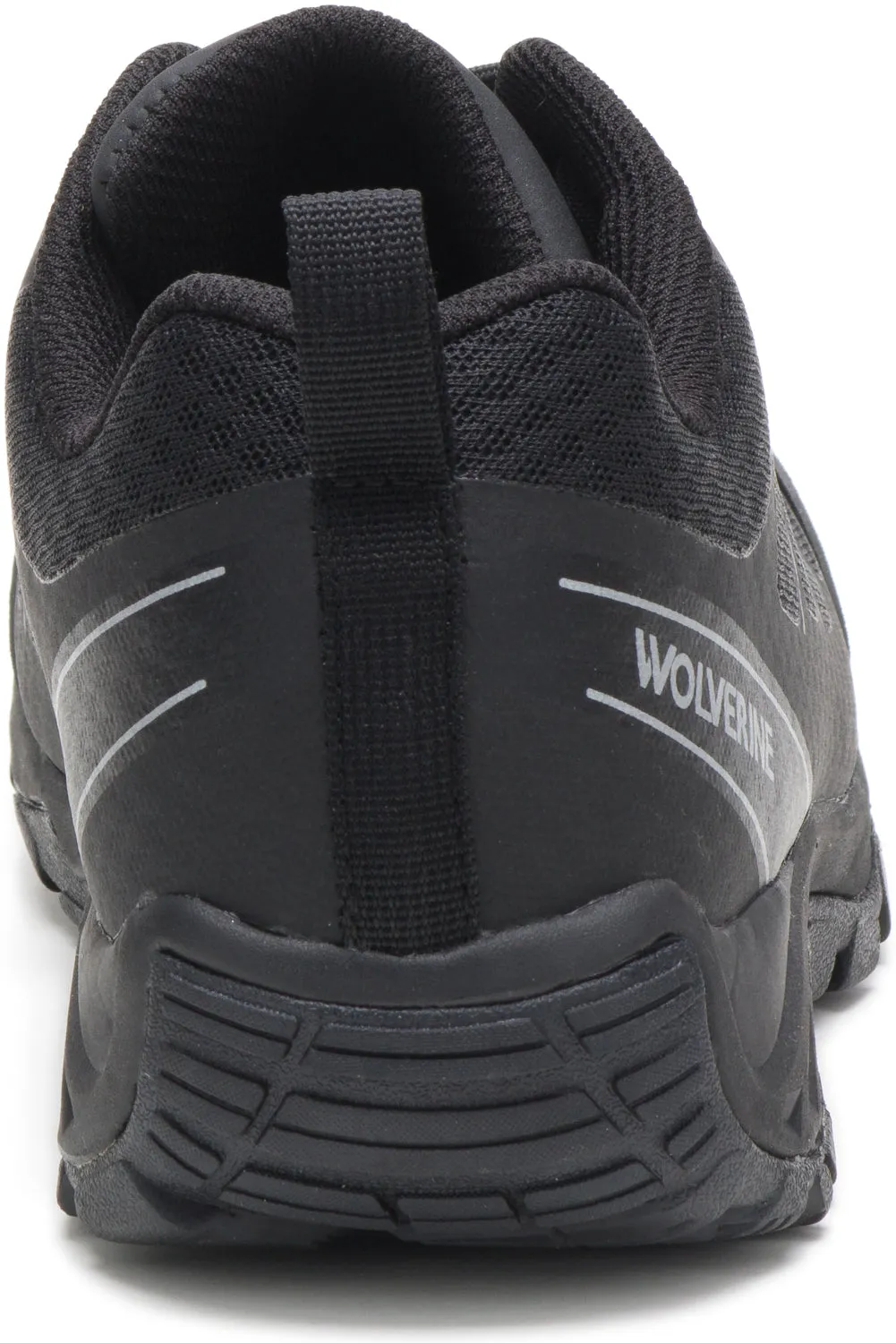 Wolverine Mens Black Mesh Oxford Work Shoes Amherst 2 Low CT