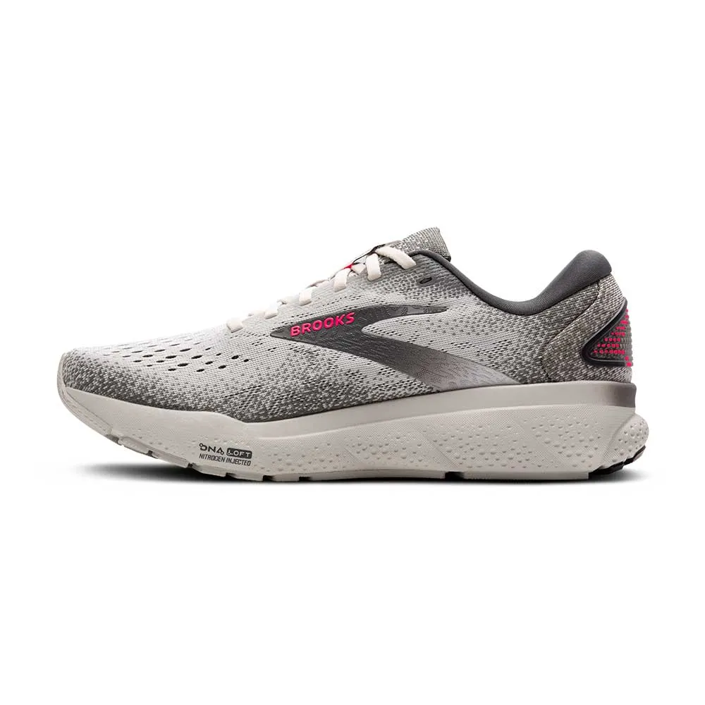 Women's Ghost 16 Running Shoe - Grey/Gargoyle/Pink - Regular (B)