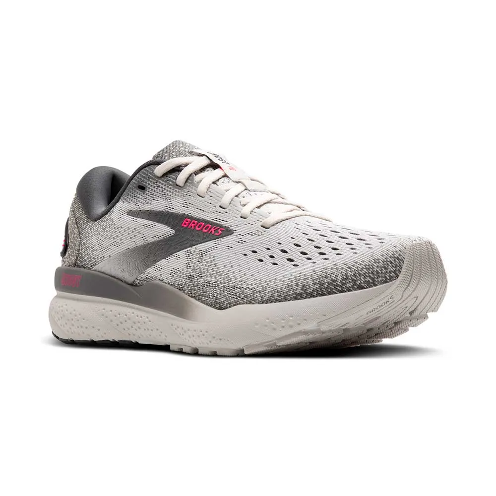 Women's Ghost 16 Running Shoe - Grey/Gargoyle/Pink - Regular (B)