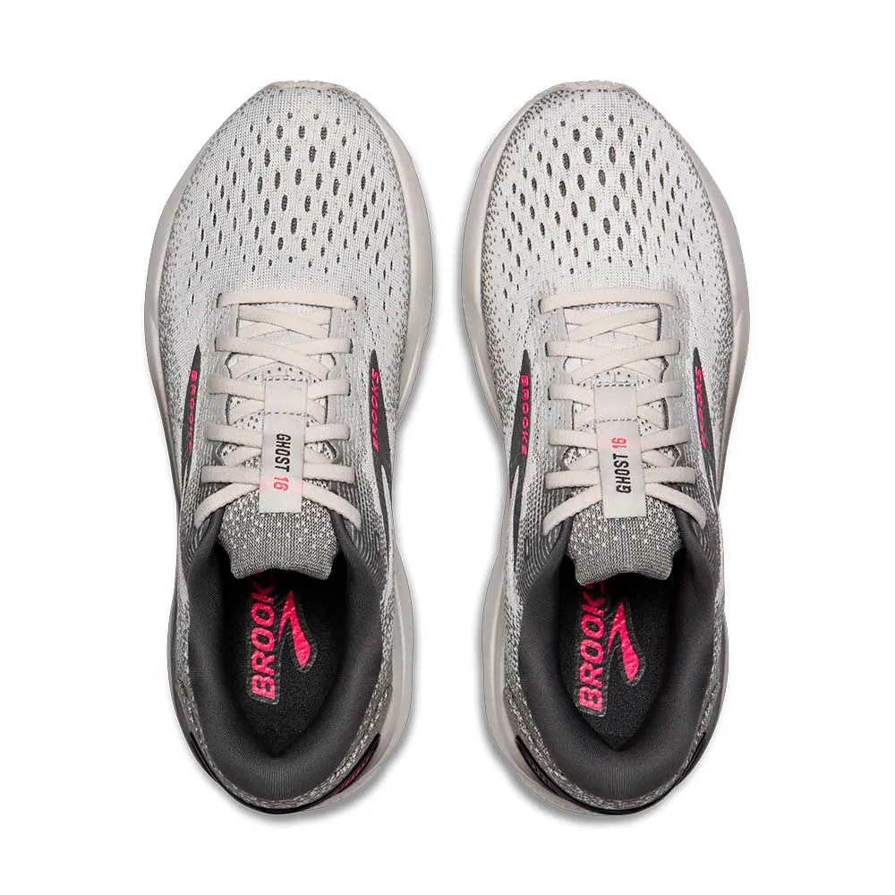 Women's Ghost 16 Running Shoe - Grey/Gargoyle/Pink - Regular (B)