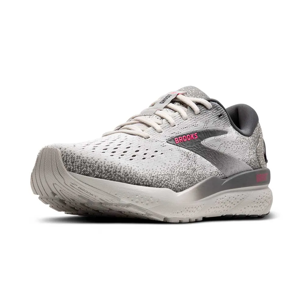 Women's Ghost 16 Running Shoe - Grey/Gargoyle/Pink - Regular (B)