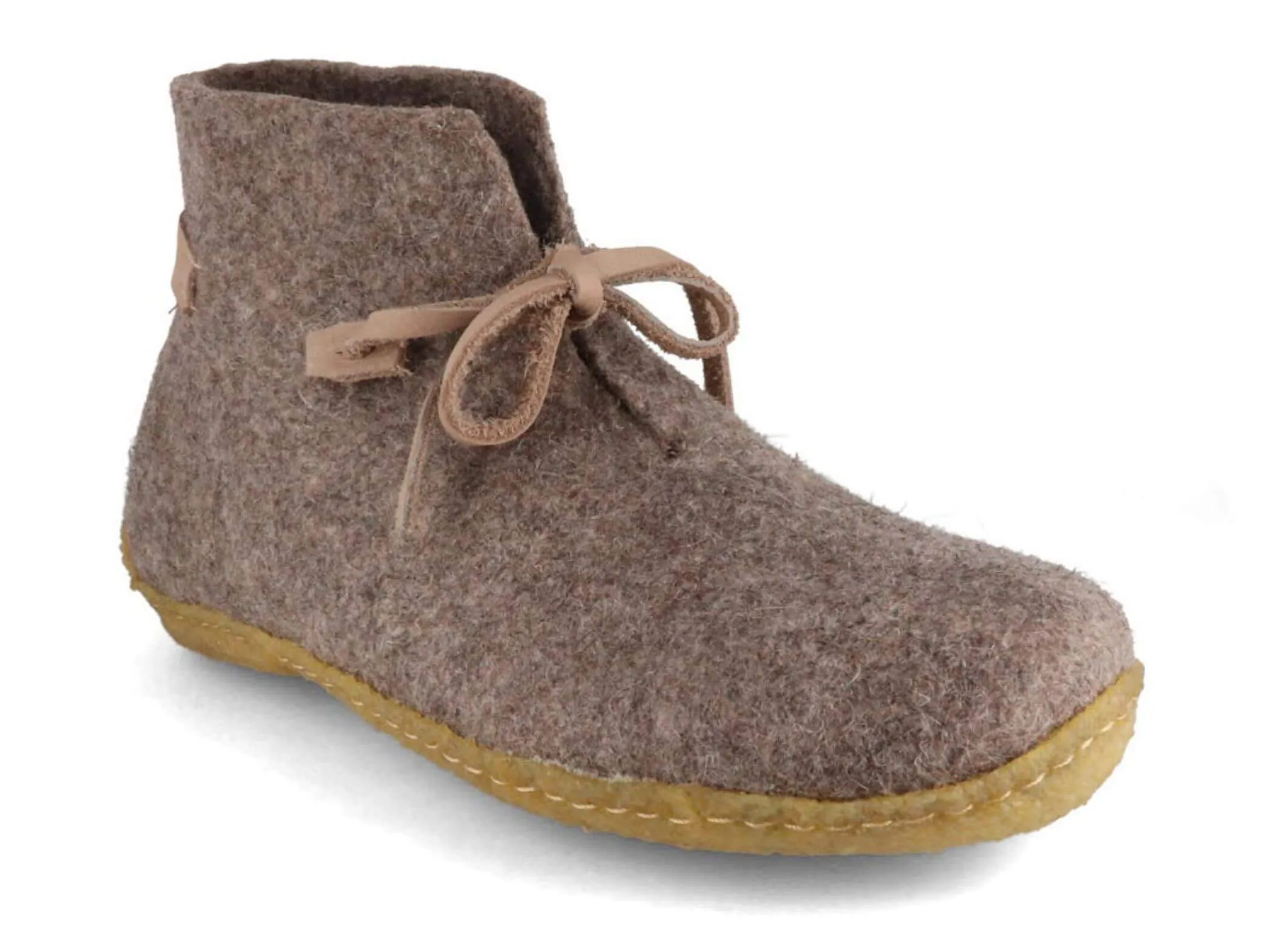 WoolFit Vitus | Felt Slipper Boots with Insoles & Rubber Sole