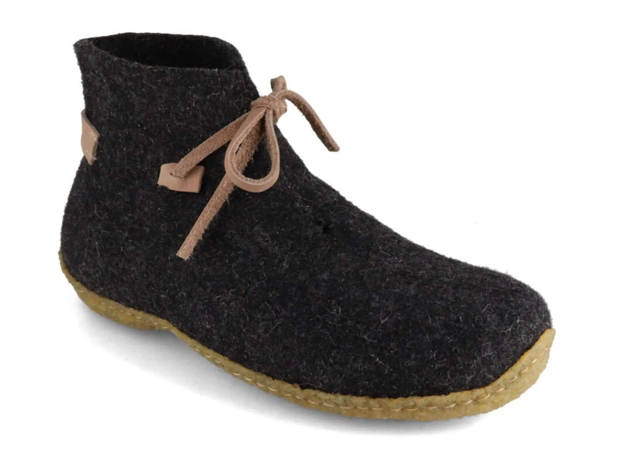 WoolFit Vitus | Felt Slipper Boots with Insoles & Rubber Sole